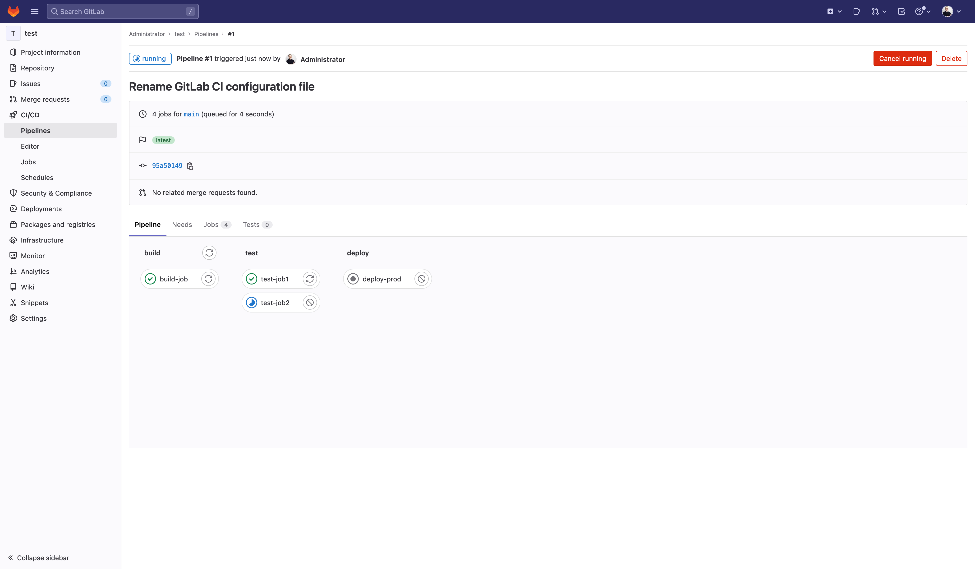GitLab managed cloud server hosted in Europe, France, and USA
