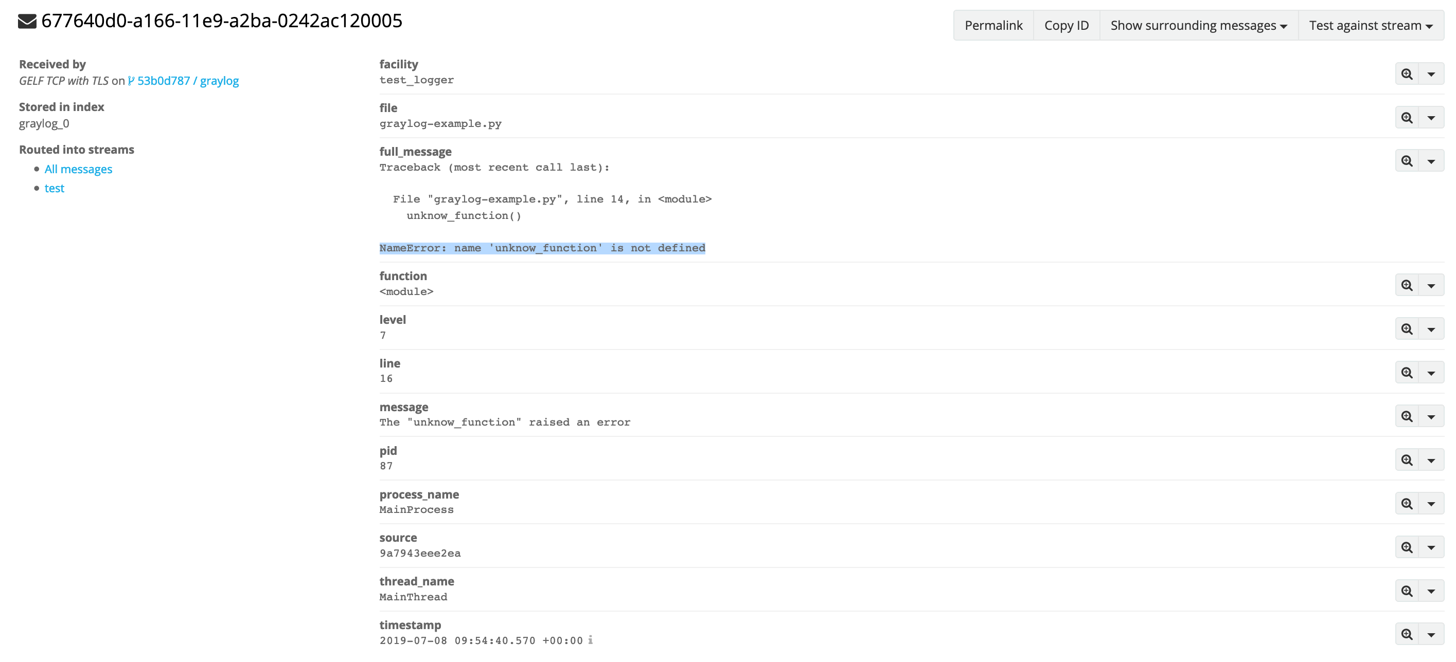 Graylog: Using with Python